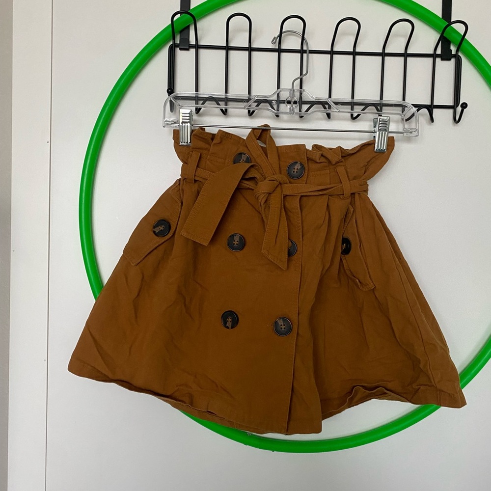 Be Yourself Boutique “Lush” high rise mini skirt with tie size S